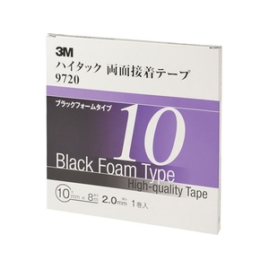3M ハイタック両面接着テープ 9720 10mmX8m 黒 1巻=1箱 9720 FC907XS-4753879-イメージ1