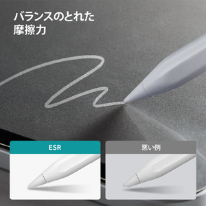 ESR iPad Air 11インチ(M3/M2)用マグネット式ペーパーテクスチャーフィルム ES26894-イメージ5