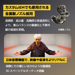 AVIOT AVIOT トゥルｰワイヤレスイヤホン ピエール中野 ブラック TE-W2-PNK-イメージ12