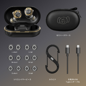 AVIOT AVIOT トゥルｰワイヤレスイヤホン ピエール中野 ブラック TE-W2-PNK-イメージ6