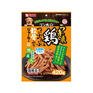 マルカン ゴン太のうま味鶏とつぶつぶ軟骨入りジャーキー 緑黄色野菜入り 420g FC989PT-SGN-016-イメージ1