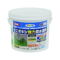 アサヒペン 水性エポキシ強力防水塗料 2KGセット ライトグリーン FC645HW-1951400