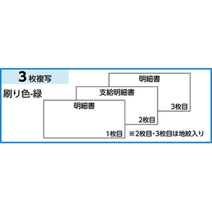 ヒサゴ 支給明細書 3枚複写 250セット FCD276T-GB965-イメージ2