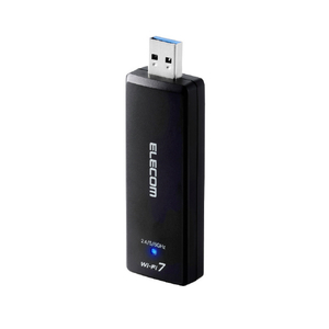 エレコム Wi-Fi 7 USB 5Gbps対応 2880Mbps無線LANアダプター ブラック WDC-BE28TU3-B エレコム Wi-Fi 7 USB 5Gbps対応 2880Mbps無線LANアダプター ブラック WDC-BE28TU3-B