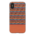 Man & Wood iPhone XS Max用天然木ケース Browny Check I13894I65