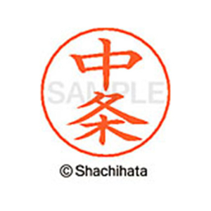 シヤチハタ ネームペン用ネーム シルバー 既製 中条 FC47224-X-GPS-1453-イメージ1