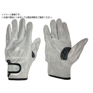 おたふく手袋 おたふく/床革手袋 我天 マジック止め 銀アテ付き L FC067ZJ-2509381-イメージ1