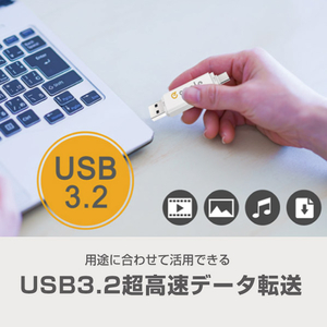 e angle USB3．2(Gen1)TypeC-A対応USBメモリ 32GB ホワイト ANGV-CRUAC032-A-W-イメージ7