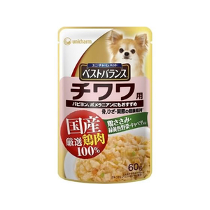 ユニ・チャーム ベストバランス 国産パウチ チワワ 60g FCU8658-イメージ1