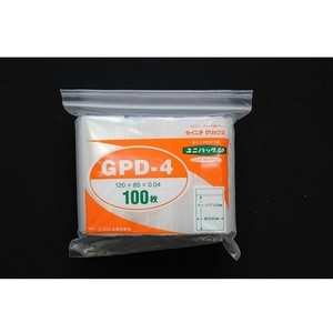 生産日本社（セイニチ） チャック袋 「ユニパックGP」GP Dー4 120×85×0.04 FC776GC-5843120-イメージ7