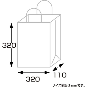 タカ印 ササガワ/手提げ袋 シルバースミス 320×110×320mm 50枚 FCE149Z-50-5209-イメージ7