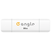 e angle USB3．2(Gen1)TypeC-A対応USBメモリ 64GB ホワイト ANGV-CRUAC064-A-W