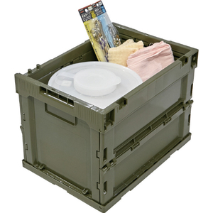 トラスコ オリコン α折りたたみコンテナ ２０Ｌ ＯＤ色 食品衛生法適合（ポジティブリスト適合） TR-S20-OD-イメージ5