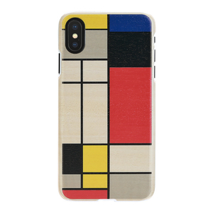 Man & Wood iPhone XS Max用天然木ケース Mondrian Wood I13896I65-イメージ1