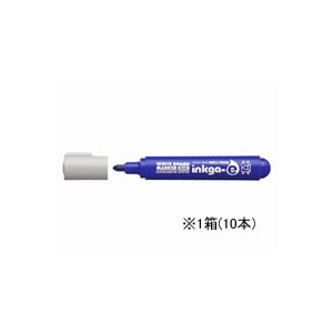 コクヨ ホワイトボードマーカーインクガイイスタンダードタイプ中字 青 10本 1箱(10本) F838059-PM-BN102B-イメージ1