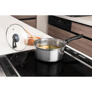 ＬＩＶ ＰＬＵＳ ベストコ 片手鍋 18cm スタンド式ガラス蓋付き FCE453W-ND-3423-イメージ2
