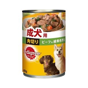 マースジャパンリミテッド ペディグリー　成犬用　角切りビーフ＆緑黄色野菜　400g P16ﾁﾔﾑｽ-ﾌﾟｻﾞｸｷﾞﾘB&V400-イメージ1