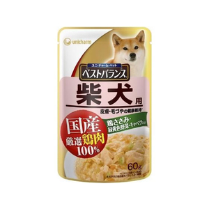 ユニ・チャーム ベストバランス 国産パウチ 柴犬 60g FCU8660-イメージ1