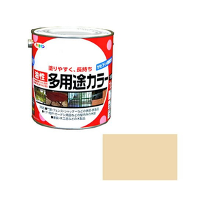アサヒペン 油性多用途カラー 1.6L ベージュ FC524NS-イメージ1