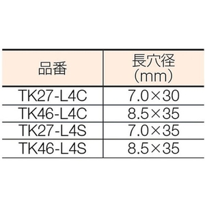 トラスコ中山 TRUSCO ジョイント金具46型L ステンレス 寸法130×46 穴数6 FC037FB-2831074-イメージ2