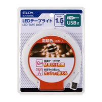 エルパ LEDテープライト USB式 1．5m 電球色 ELTUSB150L