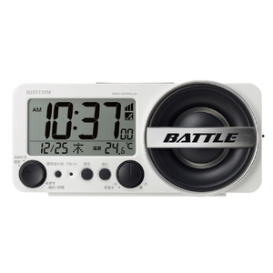 リズム 目覚まし時計 RHYTHN ホワイト 8RZ241SR03-イメージ2
