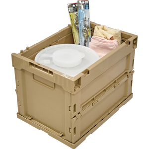 トラスコ オリコン α折りたたみコンテナ ２０Ｌ ＬＳ色 食品衛生法適合（ポジティブリスト適合） TR-S20-LS-イメージ5