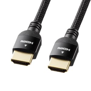 サンワサプライ ハイスピードHDMIナイロンメッシュケーブル(3．0m) ブラック KM-HD20-NM30-イメージ1