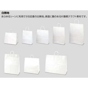 タカ印 手提げ袋 白無地 320×110×420mm 50枚 FCE150Z-50-5300-イメージ6