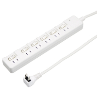 ヤザワ 雷ガｰド付6個口節電タップ5m ホワイト H8KS665WH
