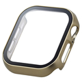 エレコム Apple Watch Series 10(42mm)用フルカバーケース プレミアムガラス/高透明/メタリック ゴールド AW-24BFCGPGD