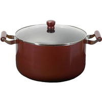 パール金属 ふっ素加工IH対応ガラス蓋付深型大型鍋32cm FC727TE-HB-6674