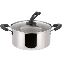 ＬＩＶ ＰＬＵＳ ベストコ 両手鍋 22cm スタンド式ガラス蓋付き FCE455W-ND-3425