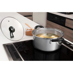 ＬＩＶ ＰＬＵＳ ベストコ 両手鍋 22cm スタンド式ガラス蓋付き FCE455W-ND-3425-イメージ2