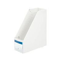 プラス 丈夫な置き勉ボックスファイル レギュラータイプ ホワイト FCJ505C-FL-207SF/79-982