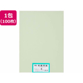 大王製紙 再生色画用紙 4ツ切 100枚 うすみどり FC112YN