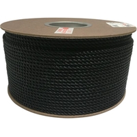 ユタカメイク ポリエチレンロープドラム巻 5mm×200m ブラック FC477HT-7947879