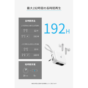 Anker 完全ワイヤレスイヤホン P41i ホワイト A3937N21-イメージ7