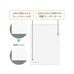 プラス ブラインドホルダー A4タテ ホワイト 10枚入 F339317-88-495FL-109CH-イメージ5