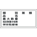 日本緑十字社 標識 類別・品名・保安監督者 KHY-16R エンビ FC656GR-3719219