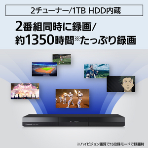 パナソニック 1TB HDD内蔵ブルーレイレコーダー DIGA DMR-2W103-イメージ11