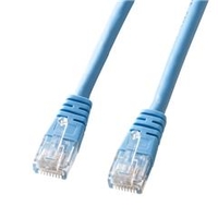 サンワサプライ エンハンスドカテゴリ5より線LANケーブル（2m） ライトブルー KB-T5Y-02LBN