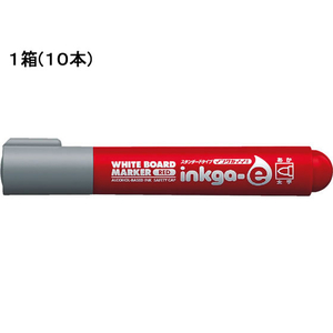 コクヨ ホワイトボードマーカーインクガイイスタンダードタイプ太字 赤 10本 1箱(10本) F838087-PM-BN103R-イメージ1