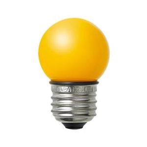 エルパ LED電球 E26口金 1．4W装飾電球 ミニボールタイプ 黄色 elpaball mini LDG1Y-G-GWP253-イメージ2