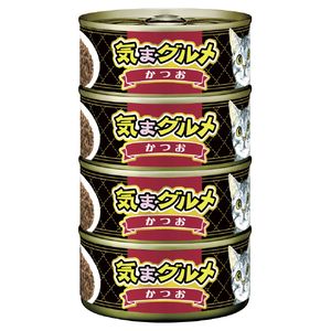 アイシア 気まグルメ4P かつお(155g×4缶入) ｷﾏｸﾞﾙﾒ4Pｶﾂｵ620G-イメージ1