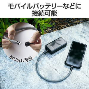 エレコム 充電ケーブルハンドストラップ ブラック P-STHH1CC08BK-イメージ4