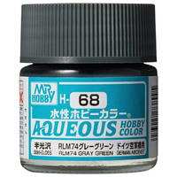 クレオス 水性ホビーカラー H-68 RLM74グレーグリーン H68RLM74ｸﾞﾚ-ｸﾞﾘ-ﾝ