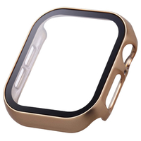 エレコム Apple Watch Series 10(42mm)用フルカバーケース プレミアムガラス/高透明/メタリック ピンク AW-24BFCGPPN