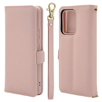 ラスタバナナ OPPO Reno13 A用ハンドストラップ付き手帳型ケース ライトピンク 8833OR13ABHSLPK