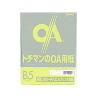 SAKAEテクニカルペーパー 極厚口カラーPPC B5 ライトグリーン 50枚 F337482-LPP-B5-LG